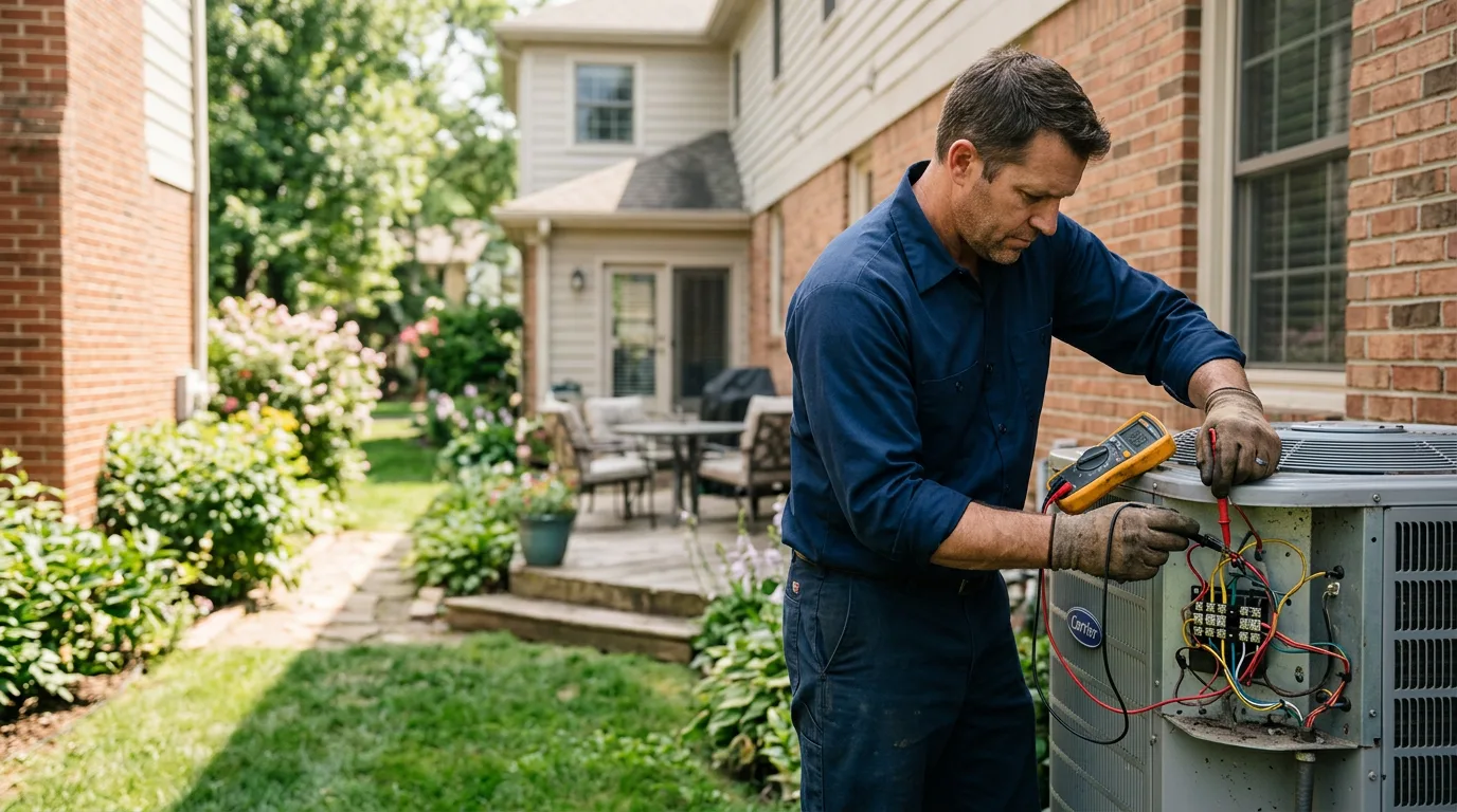 HVAC technician working near Glen Carbon, IL